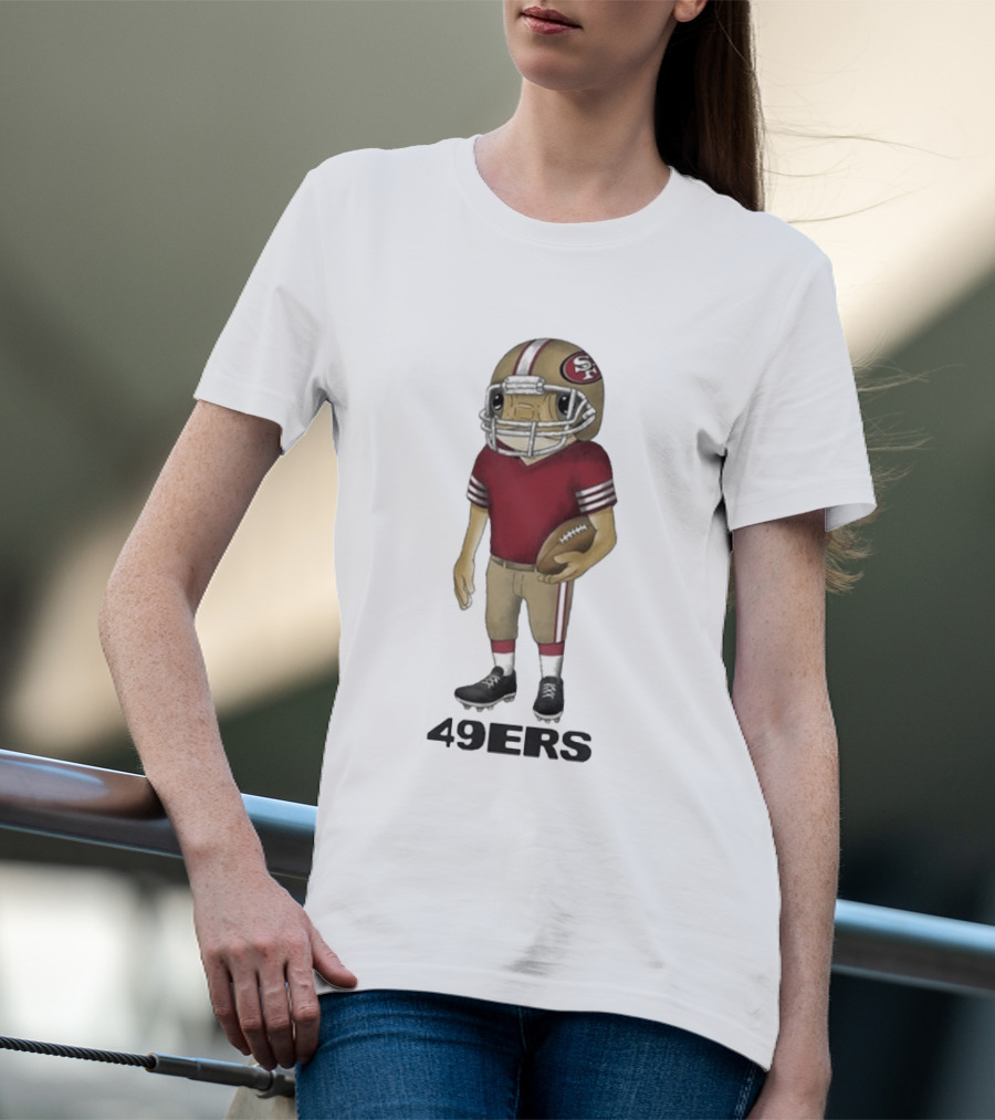 Bad Bunny San Francisco 49ers Football Helmet T-Shirt