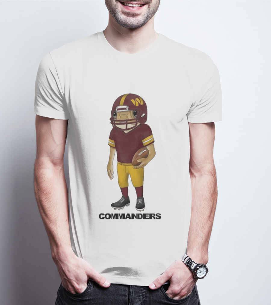 Bad Bunny Commanders Football Helmet T-Shirt
