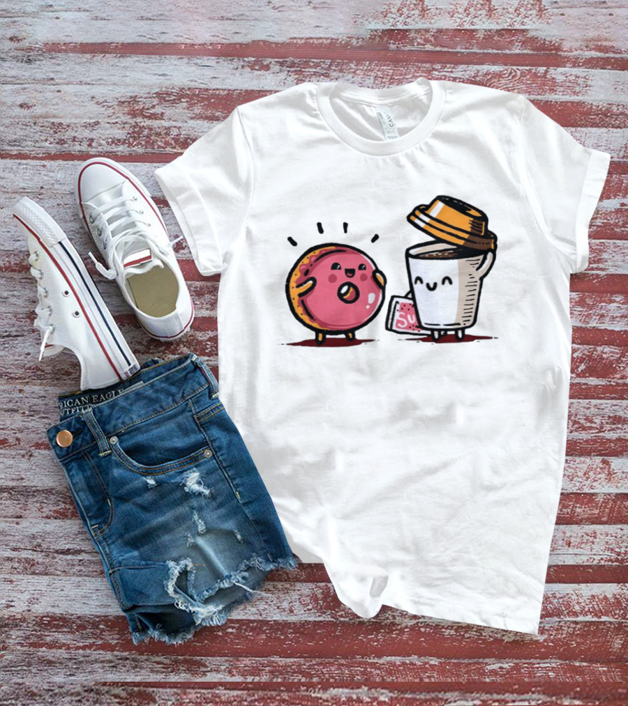 Donut And Coffee A Match Made In Heaven You Donut Know How Much I Love You T-Shirt