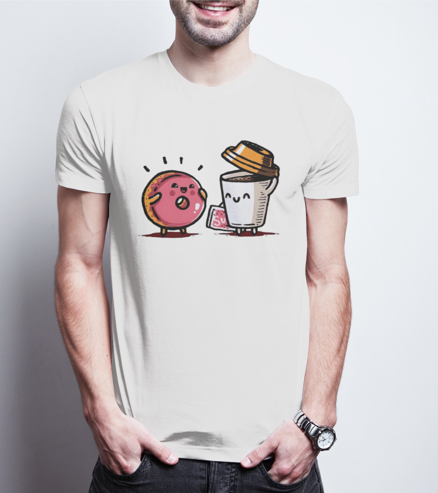 Donut And Coffee A Match Made In Heaven You Donut Know How Much I Love You T-Shirt