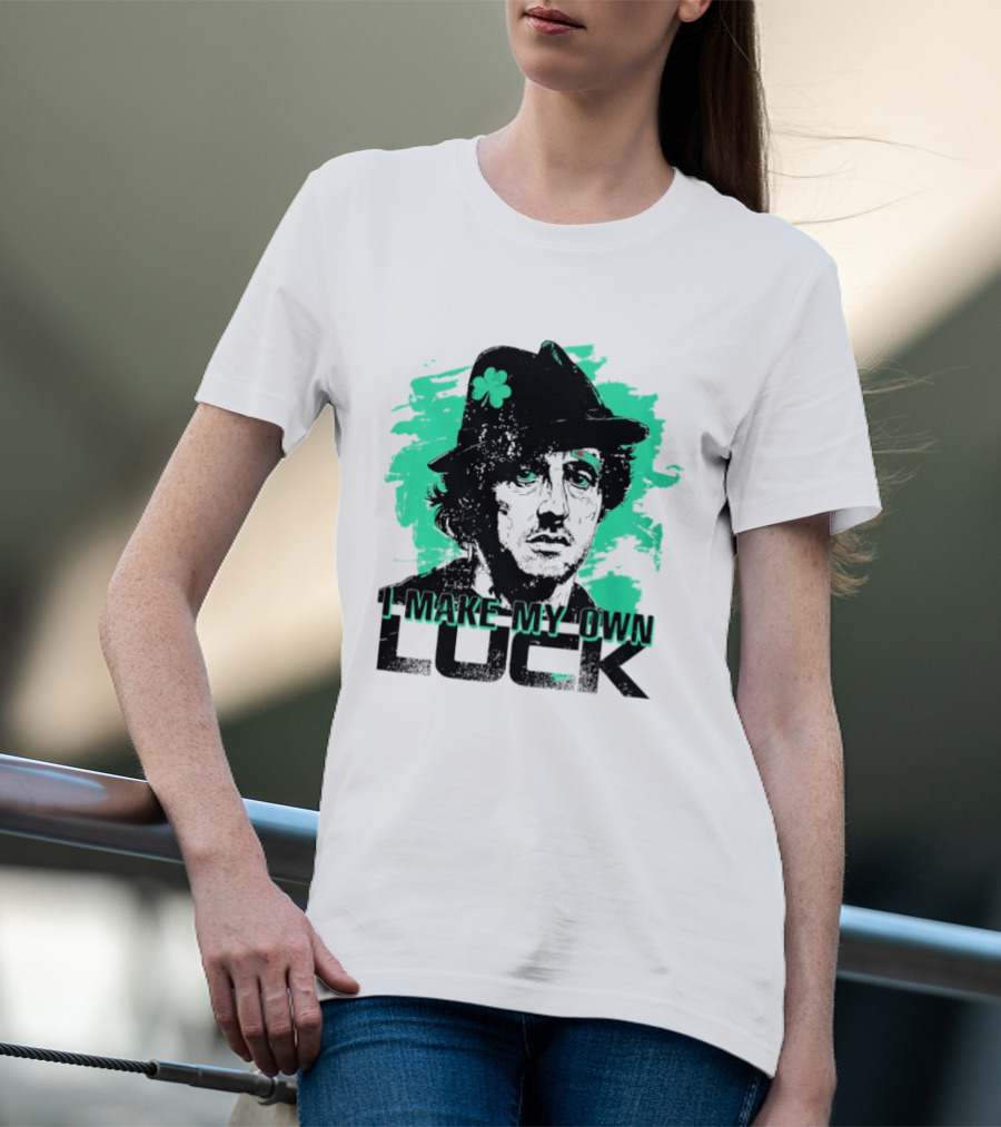 I Make My Own Luck Shamrock Hat Rocky T-Shirt