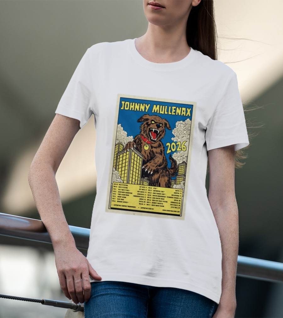 Johnny Mullenax 2026 Tour Monster Austin Key West Houston Jacksonville San Diego Savannah Springfield Sutton T-Shirt