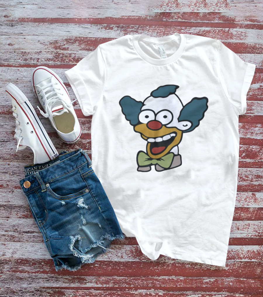 Krusty The Clown Smiling Face Cartoon T-Shirt