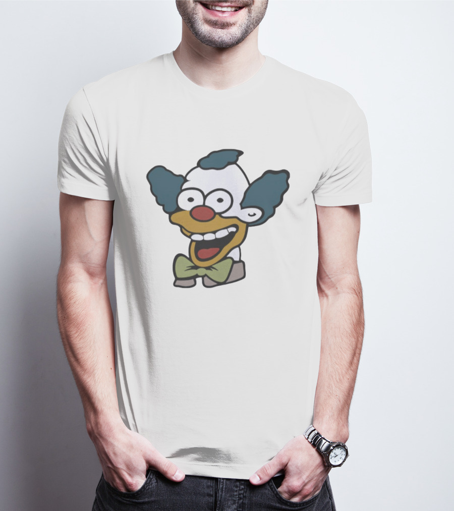 Krusty The Clown Smiling Face Cartoon T-Shirt
