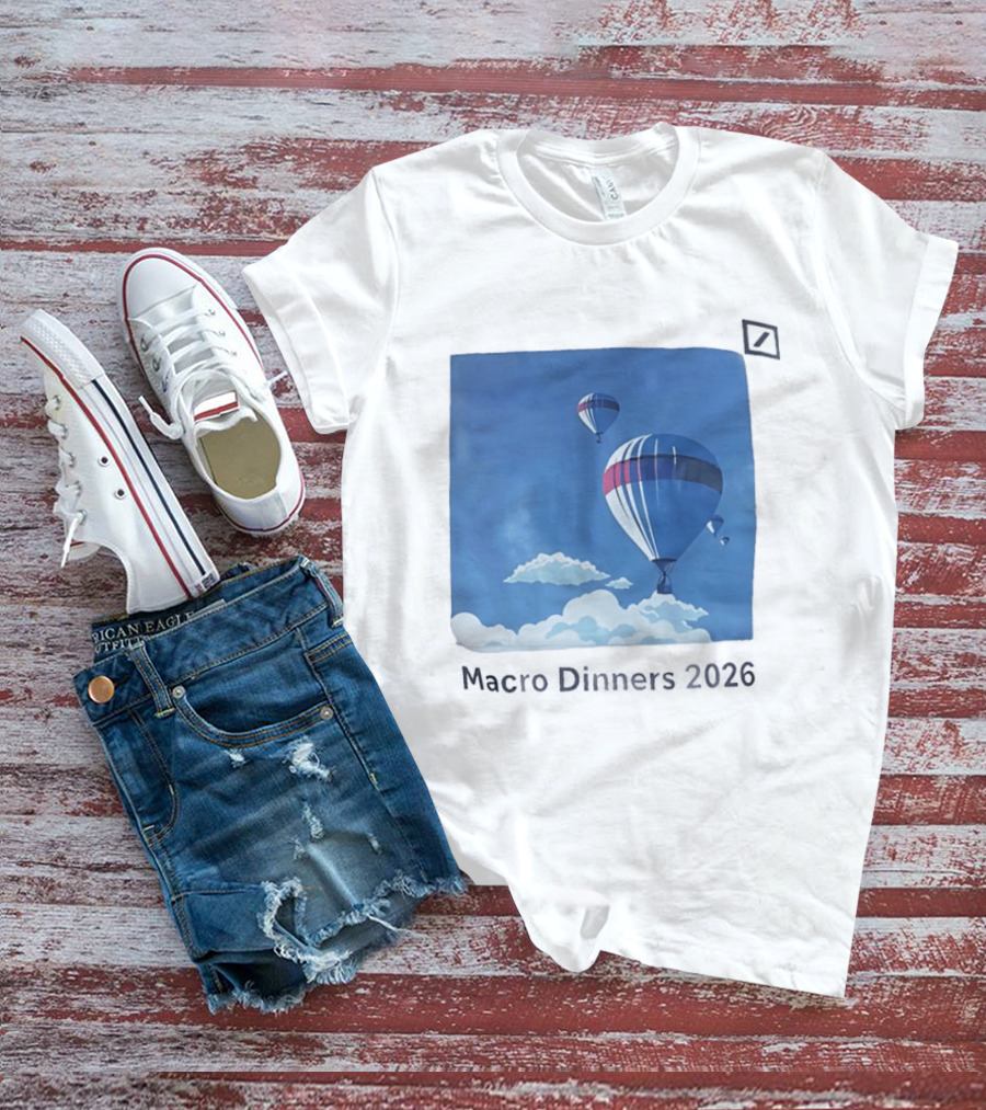 Macro Dinners 2026 Blue Sky Hot Air Balloons T-Shirt