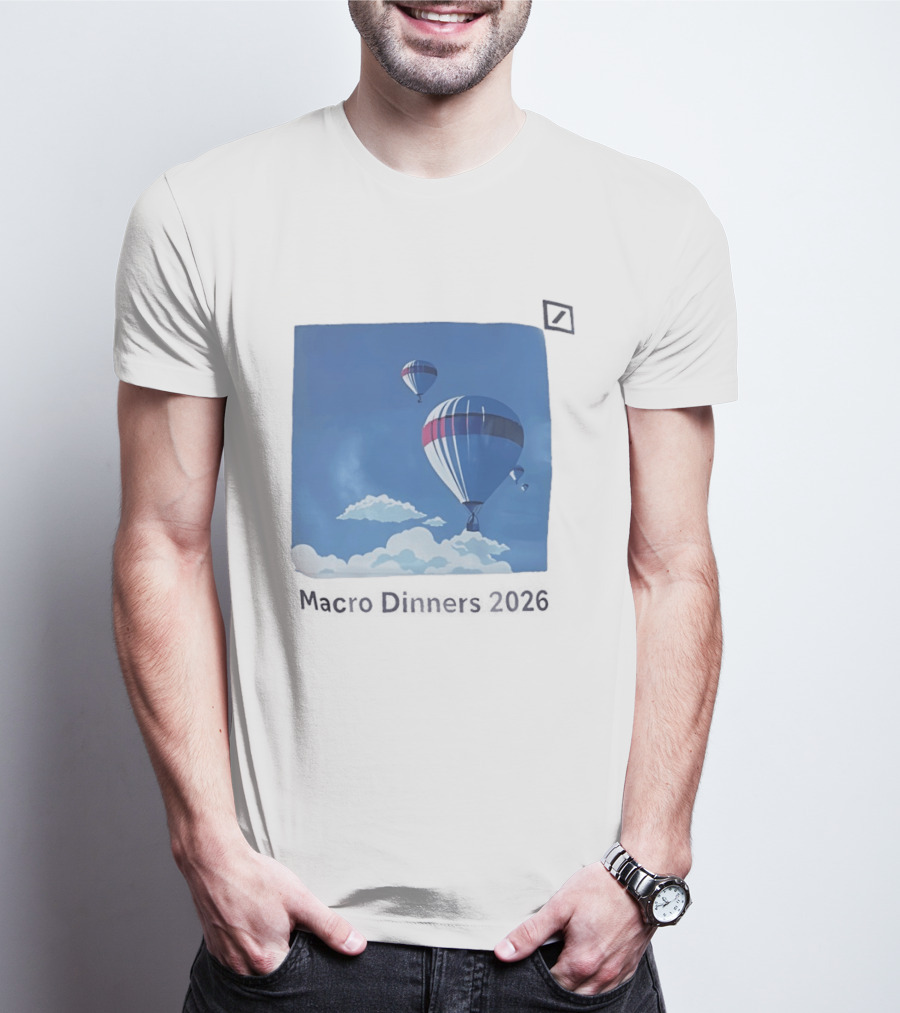 Macro Dinners 2026 Blue Sky Hot Air Balloons T-Shirt