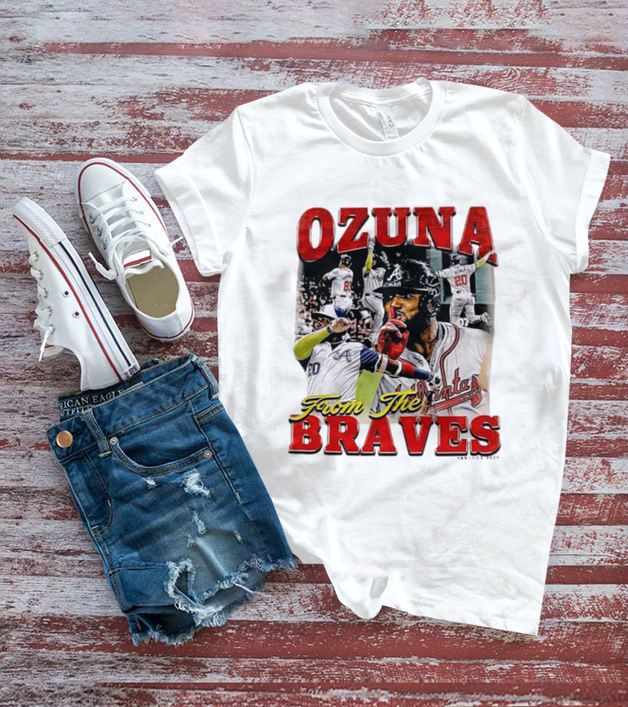 Ozuna Atlanta Braves 20 Baseball Celebration T-Shirt