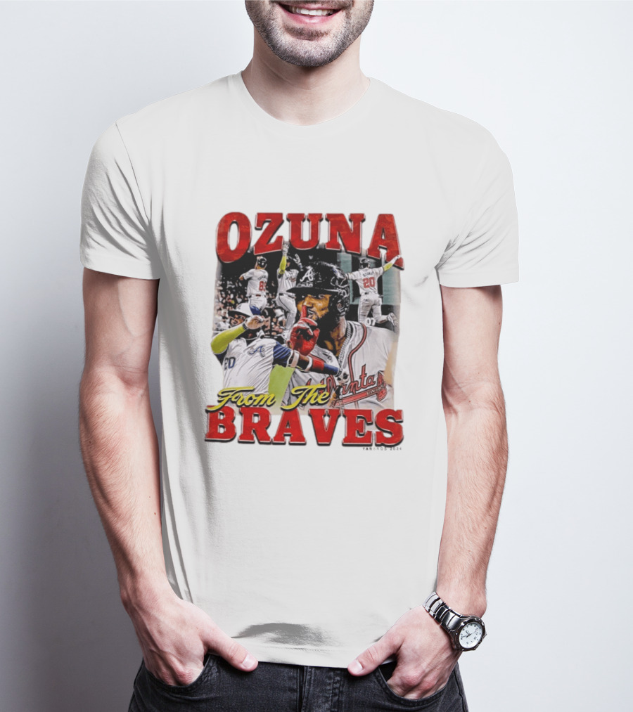 Ozuna Atlanta Braves 20 Baseball Celebration T-Shirt