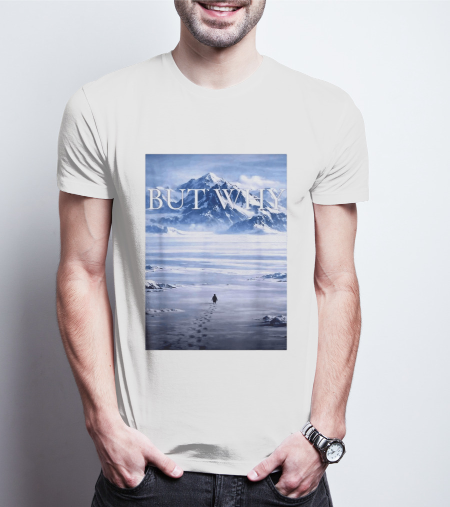 But Why Penguin Mountains T-Shirt
