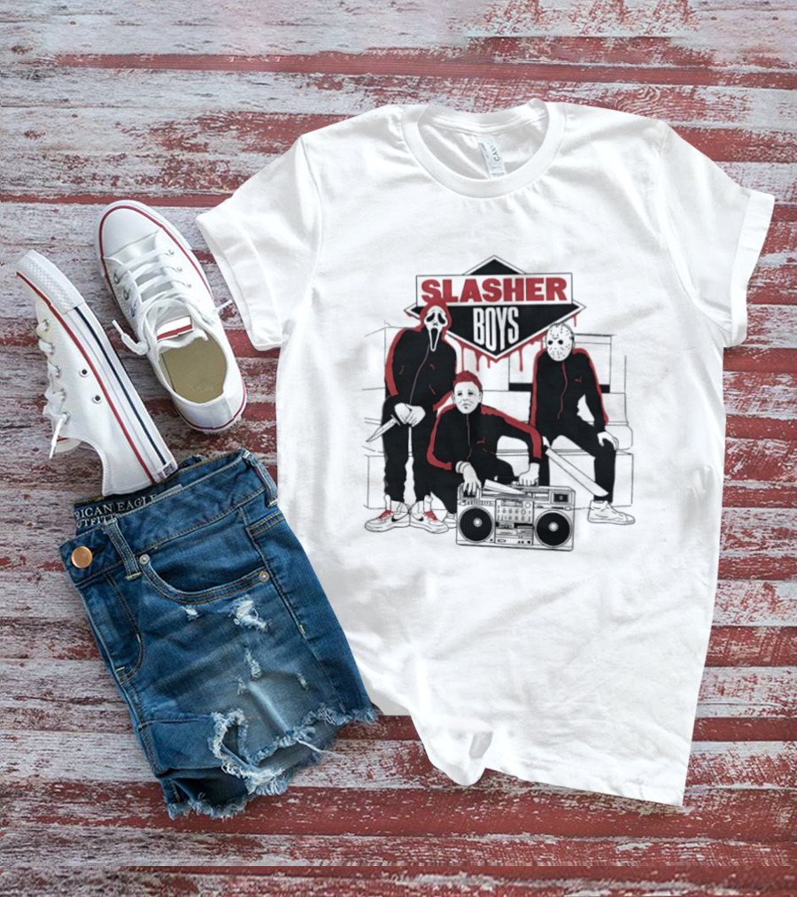 Slasher Boys Ghostface Michael Myers Jason Voorhees Beastie Boys T-Shirt
