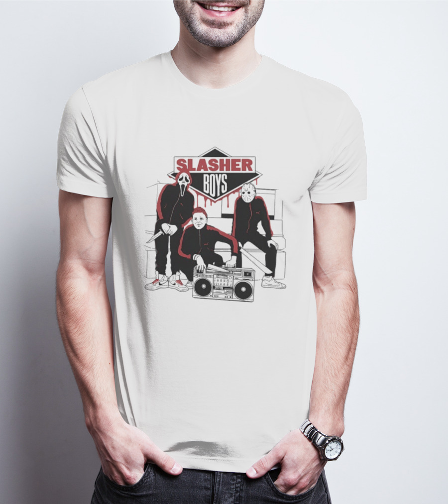 Slasher Boys Ghostface Michael Myers Jason Voorhees Beastie Boys T-Shirt
