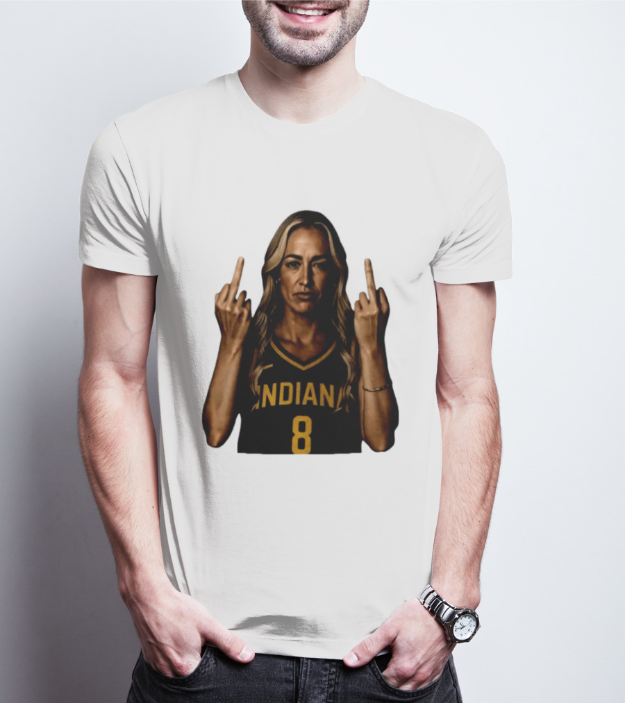 INDIANA 8 Flipping The Bird T-Shirt