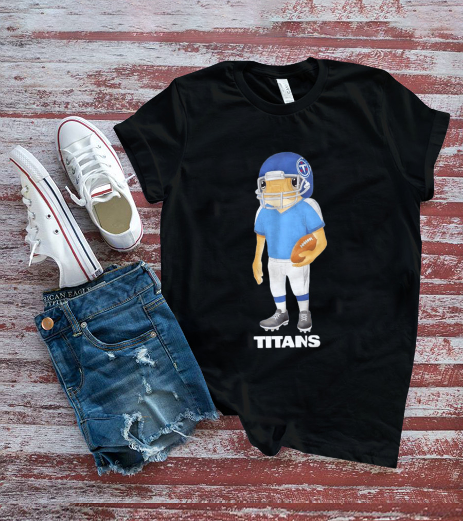 Bad Bunny X Tennessee Titans Football Player Character Collaboration T-Shirt