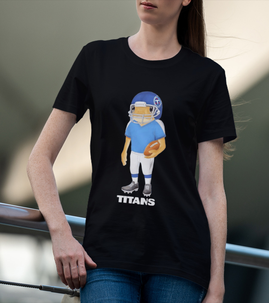 Bad Bunny X Tennessee Titans Football Player Character Collaboration T-Shirt