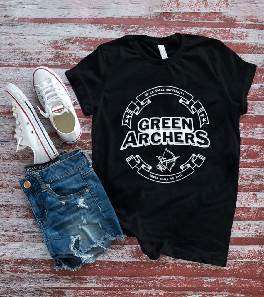 De La Salle University Green Archers Rider Shall We Fail T-Shirt