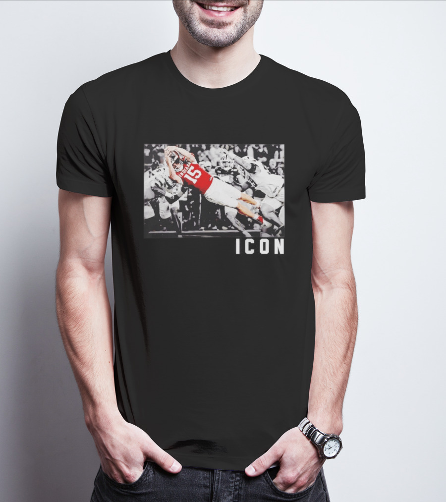 ICON Indiana Hoosiers Football Number 15 Action Play T-Shirt