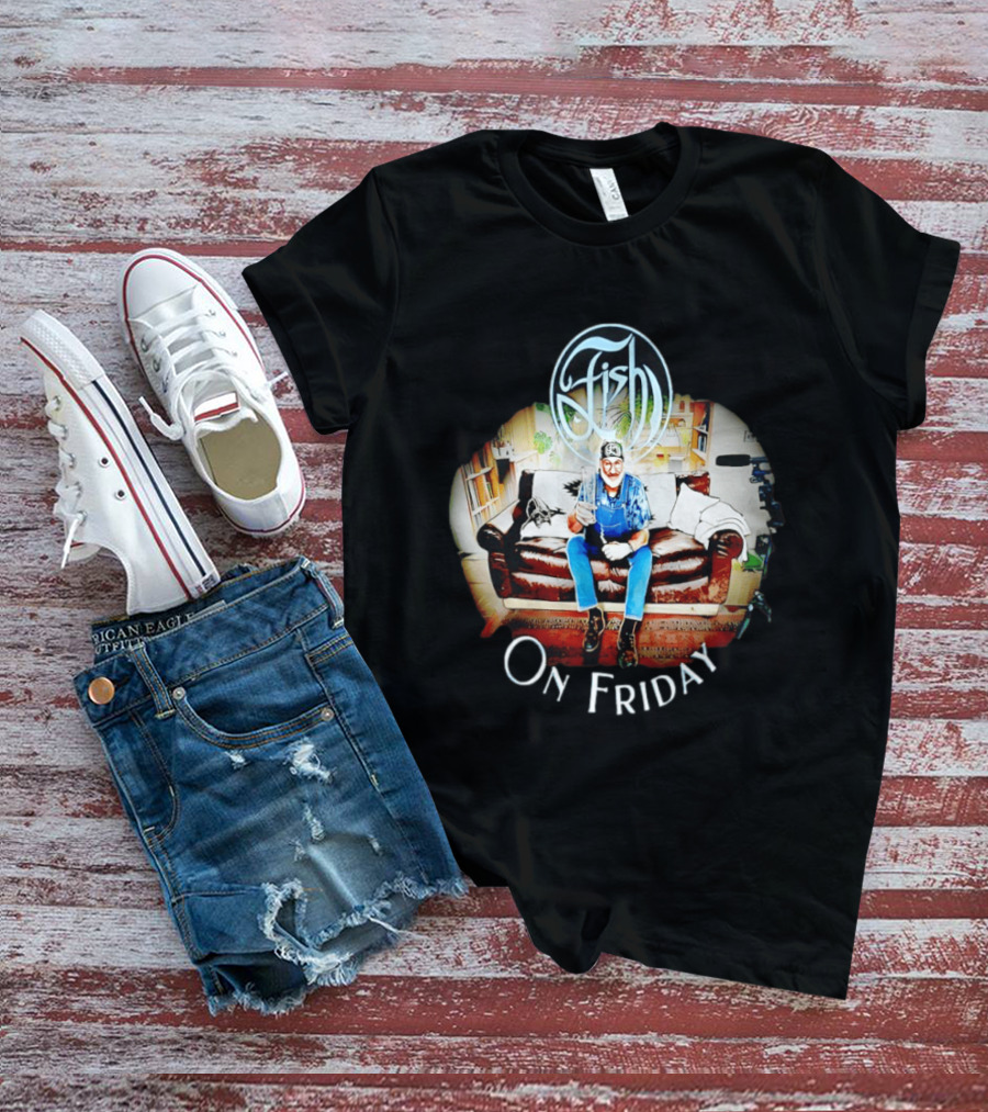 Fish Derek William Dick On Friday Sofa Scene T-Shirt