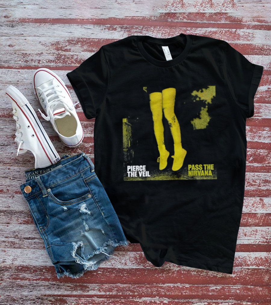 Pierce The Veil Pass The Nirvana Yellow Boots T-Shirt