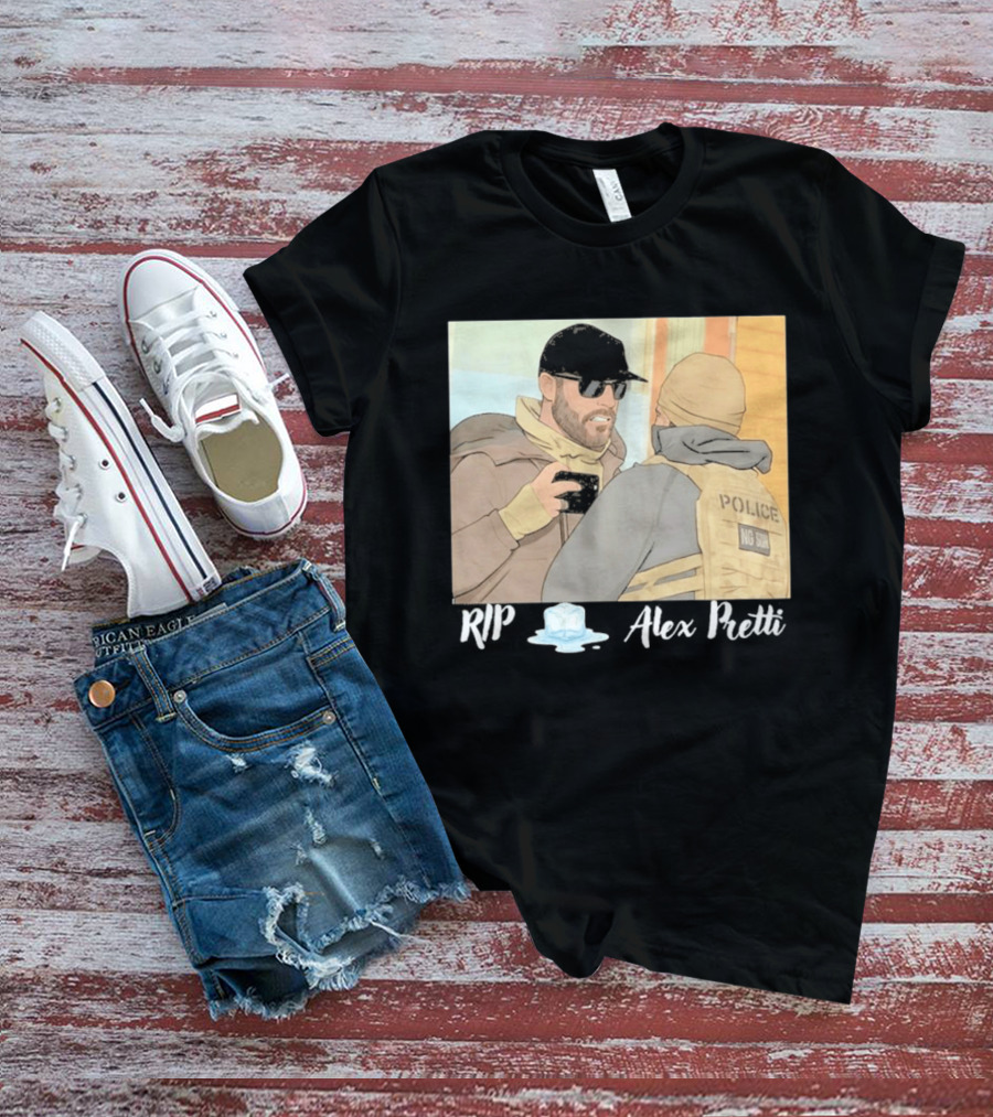 RIP Alex Pretti Melting Ice Justice For Alex Pretti Abolish ICE T-Shirt