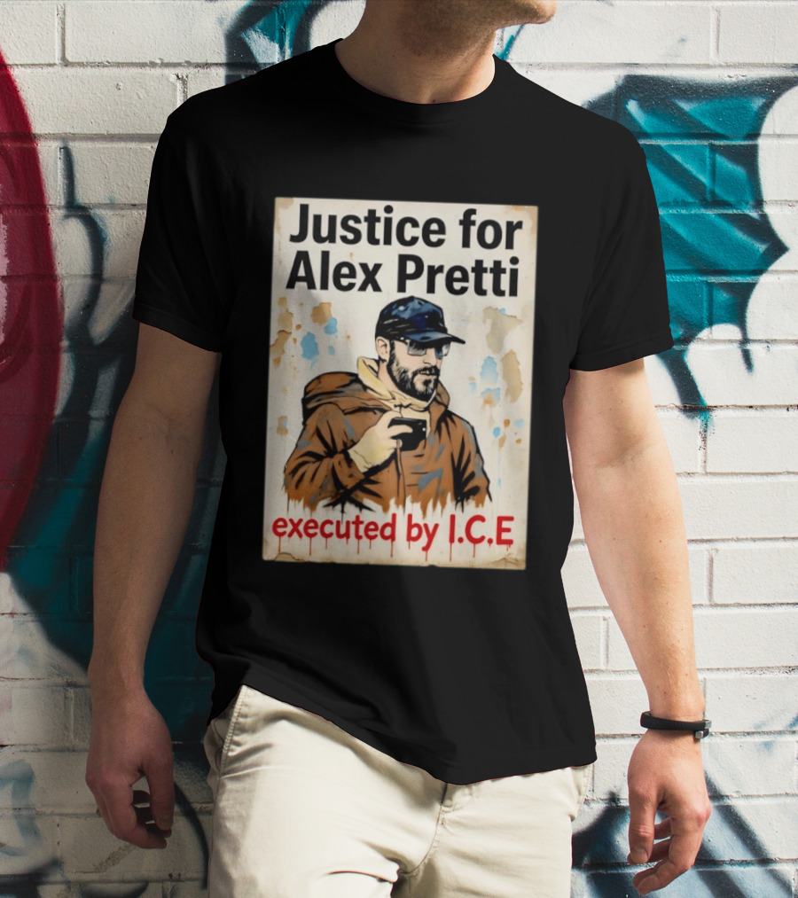 Justice For Alex Pretti Executed By ICE Visual T-Shirt