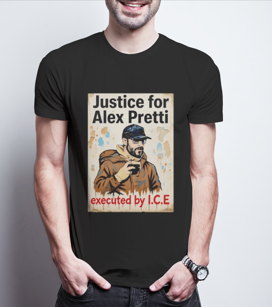 Justice For Alex Pretti Executed By ICE Visual T-Shirt