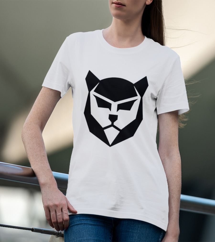 Panther Mask Baseball Geometric T-Shirt