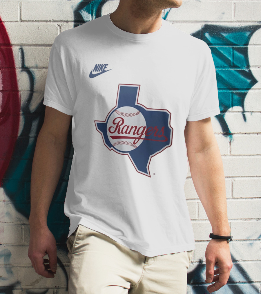 Rangers Baseball Texas Map Iconic Team T-Shirt
