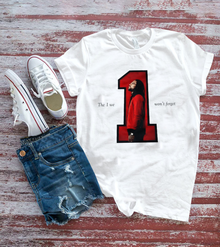 Derrick Rose The 1 We Won't Forget Iconic Red Jacket Legend T-Shirt