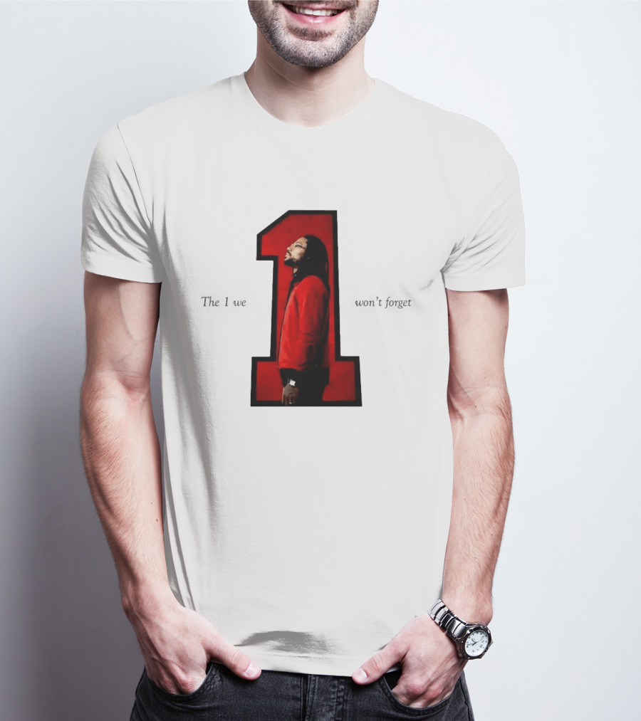 Derrick Rose The 1 We Won't Forget Iconic Red Jacket Legend T-Shirt