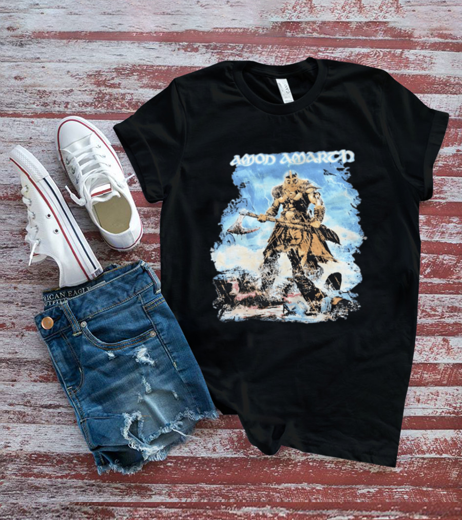 Amon Amarth Jomsviking Warrior With Axe T-Shirt