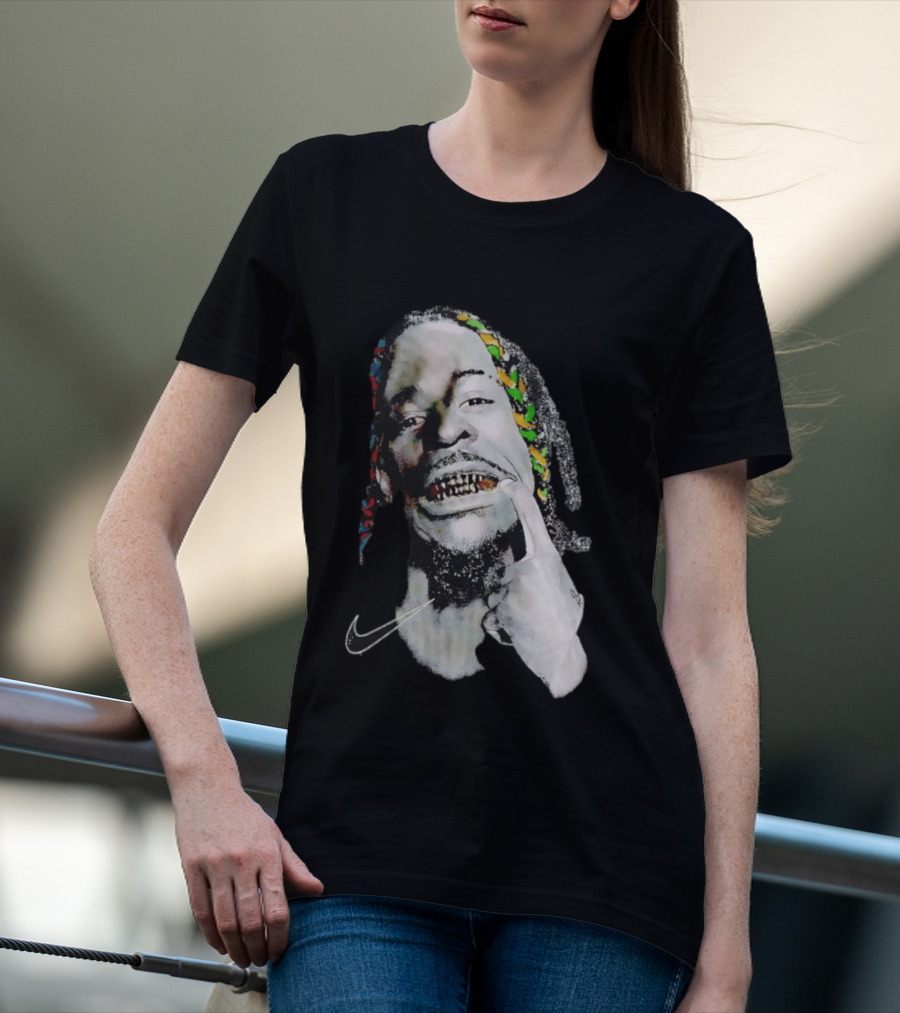 Ja Morant Max90 Nike Iconic Grills And Colorful Braids T-Shirt