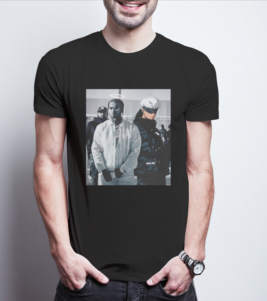 Jujutsu Kaisen Gojo Satoru Pop Smoke Collaboration T-Shirt