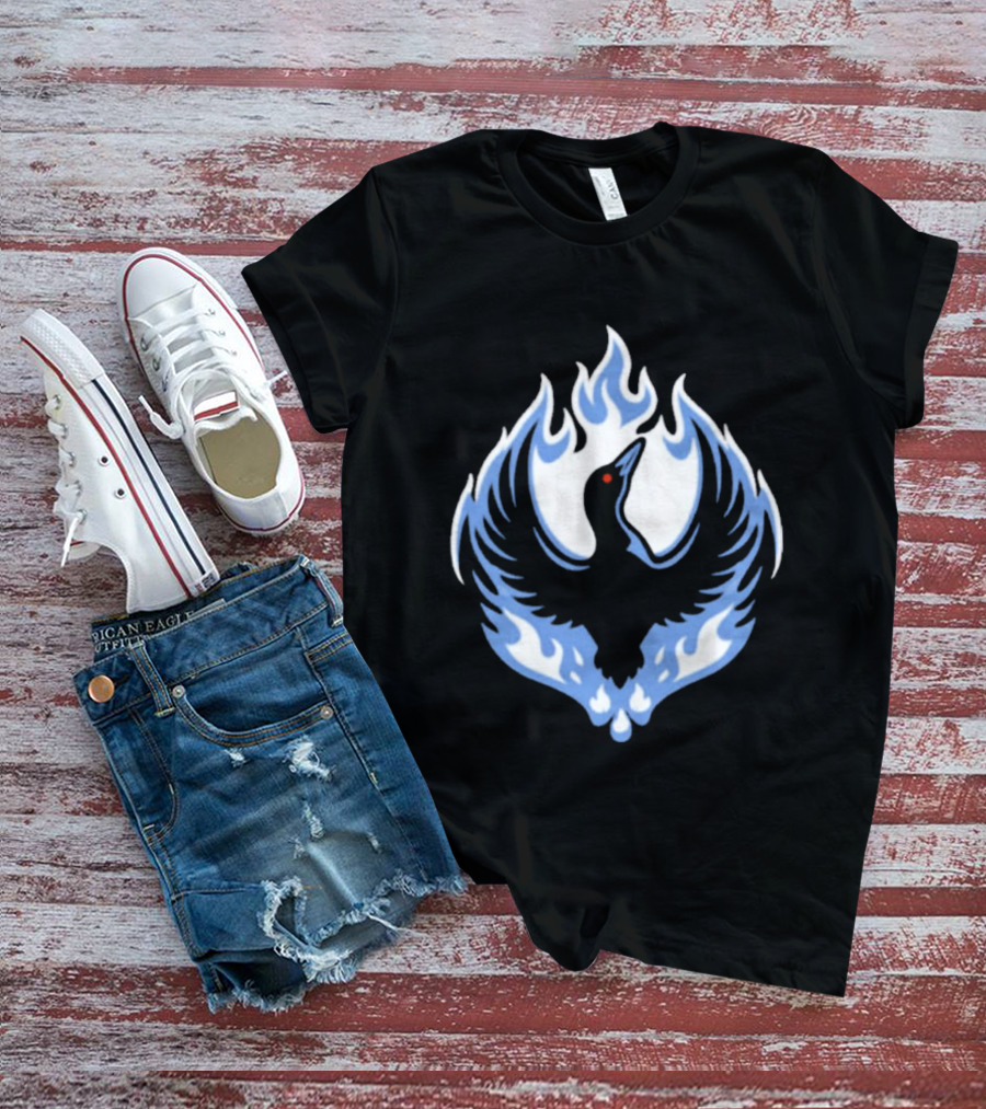 Minnesota Rebel Loon Blue Firebird T-Shirt