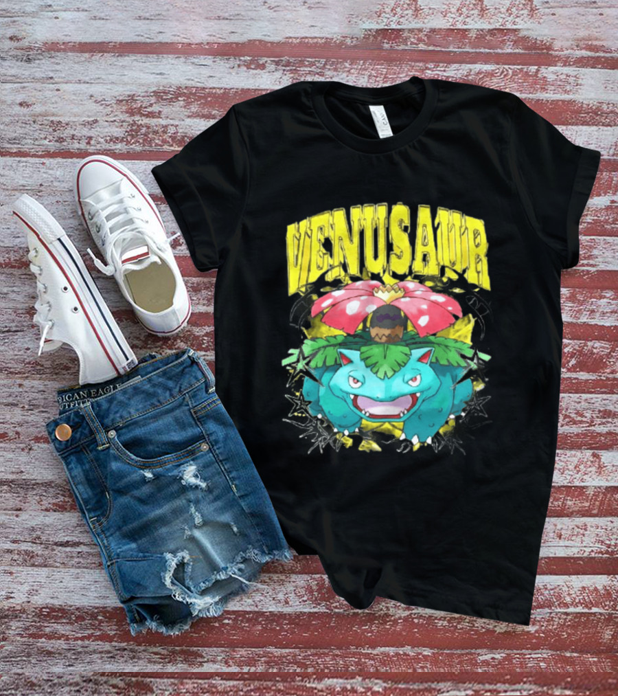Venusaur Grass Poison Type Pokemon Anime T-Shirt
