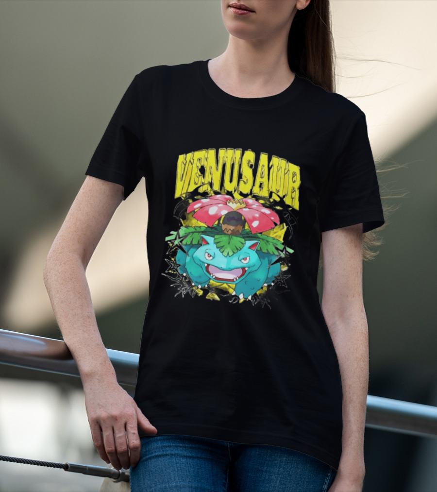 Venusaur Grass Poison Type Pokemon Anime T-Shirt