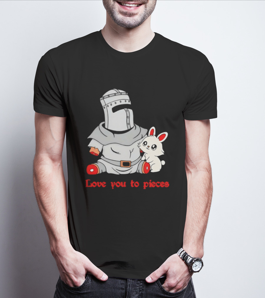 Knight With Amputated Limbs And Bunny Love You To Pieces T-Shirt