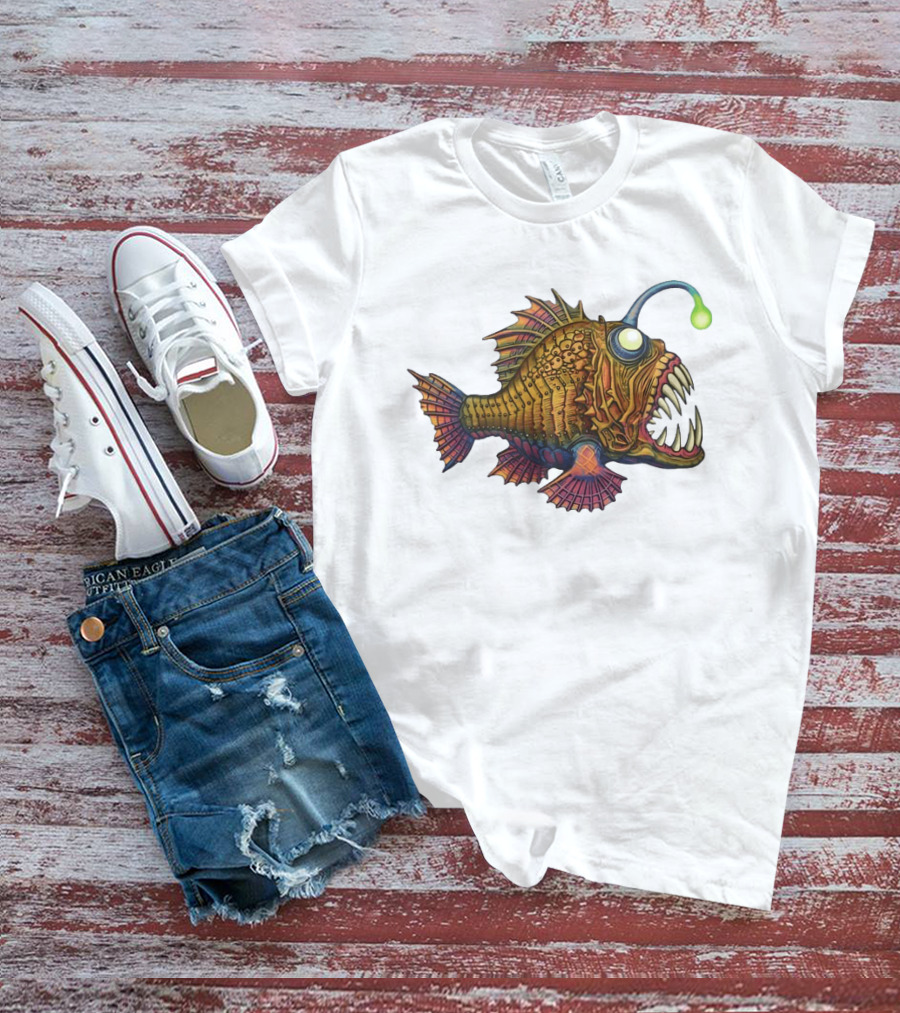 Anglerfish Deep Sea Monster Bright Lure T-Shirt