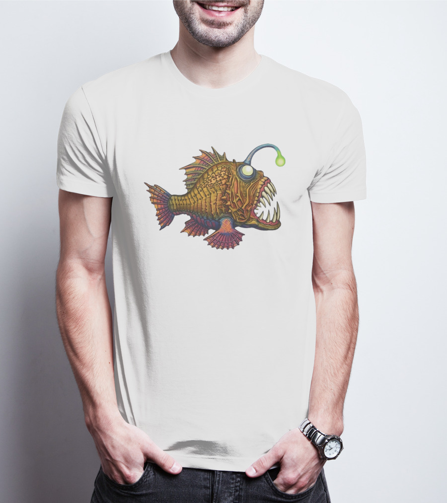 Anglerfish Deep Sea Monster Bright Lure T-Shirt