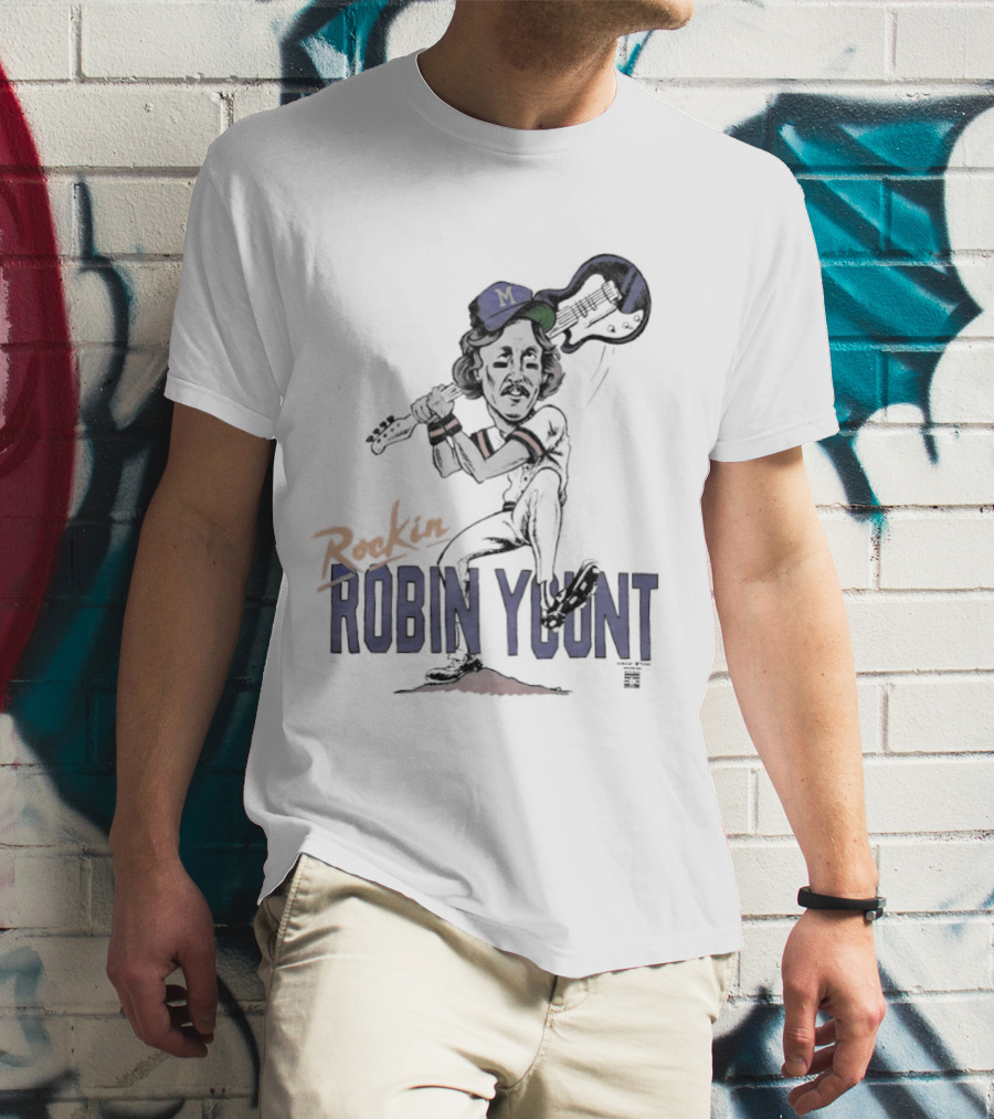 Rockin' Robin Yount Milwaukee Brewers Baseball Legend T-Shirt