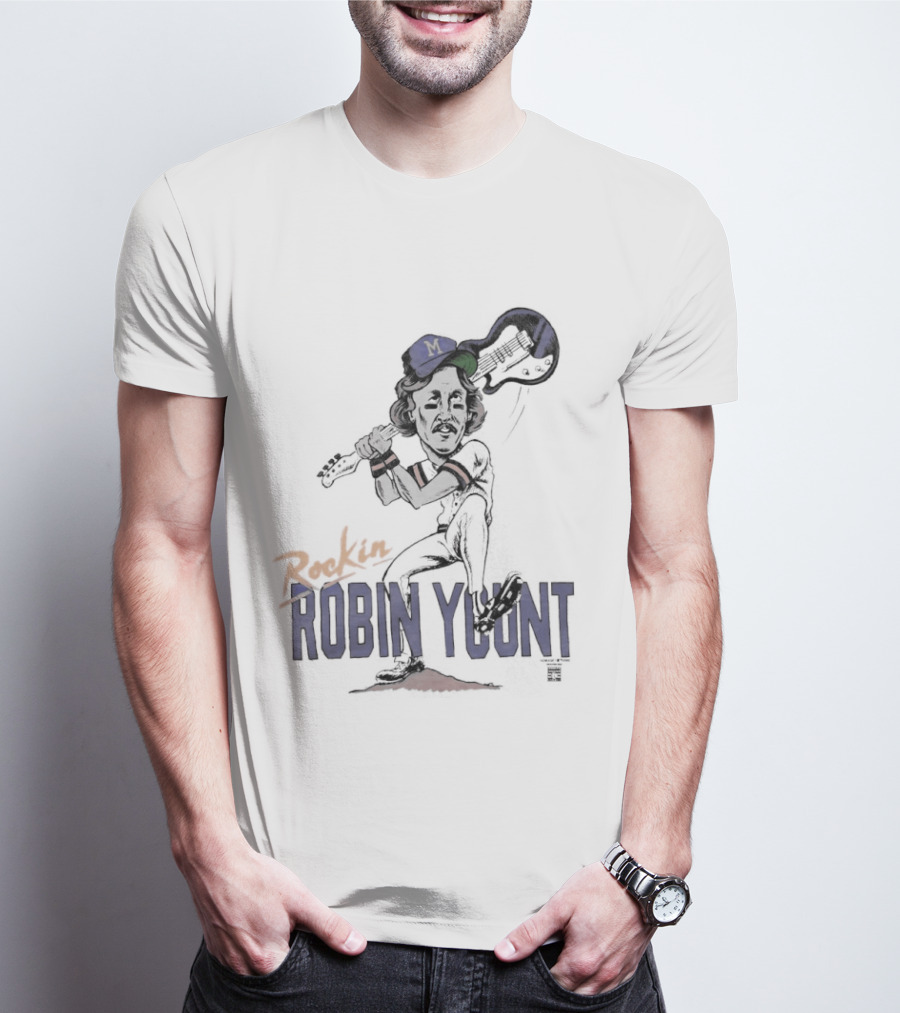 Rockin' Robin Yount Milwaukee Brewers Baseball Legend T-Shirt