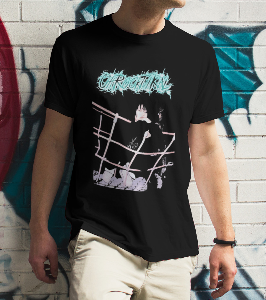 ChRocktikal Band Neon Style Abstract Art With Unique Pink Structure T-Shirt