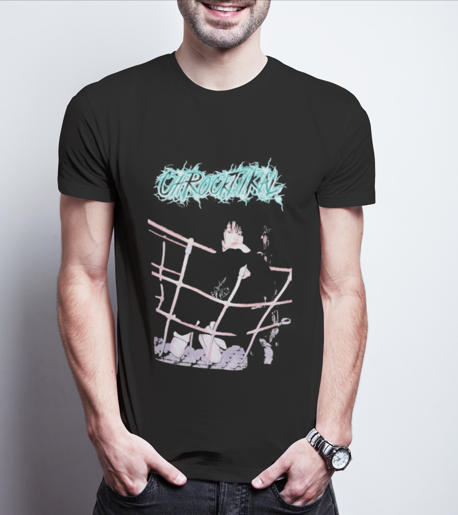 ChRocktikal Band Neon Style Abstract Art With Unique Pink Structure T-Shirt