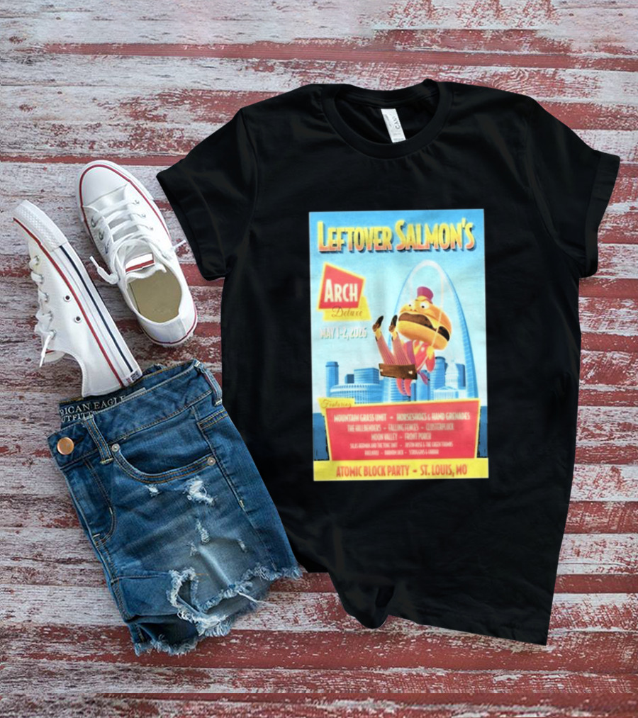 Leftover Salmon Arch Deluxe May 2026 Atomic Block Party St. Louis MO Featuring Mountain Grass Unit T-Shirt