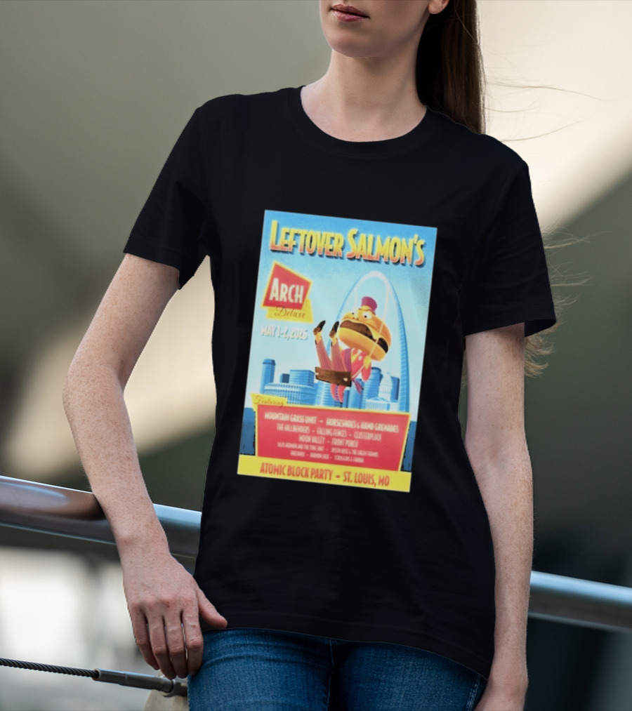 Leftover Salmon Arch Deluxe May 2026 Atomic Block Party St. Louis MO Featuring Mountain Grass Unit T-Shirt