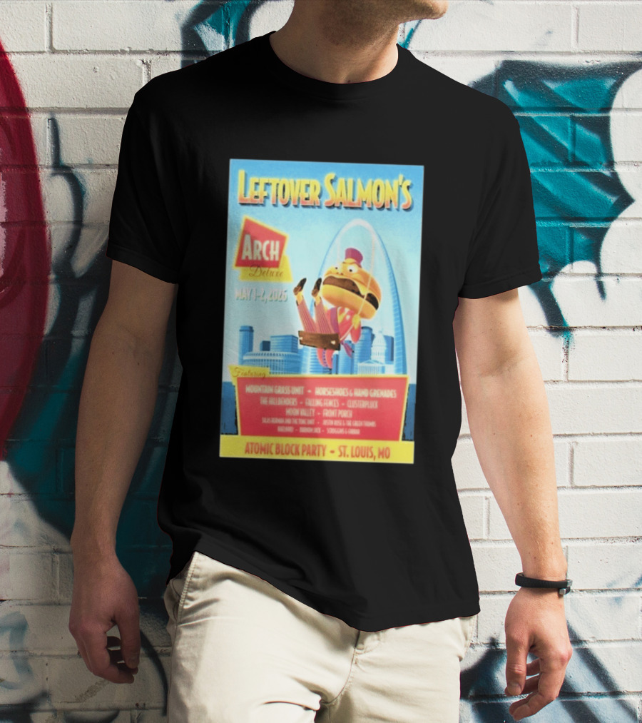 Leftover Salmon Arch Deluxe May 2026 Atomic Block Party St. Louis MO Featuring Mountain Grass Unit T-Shirt