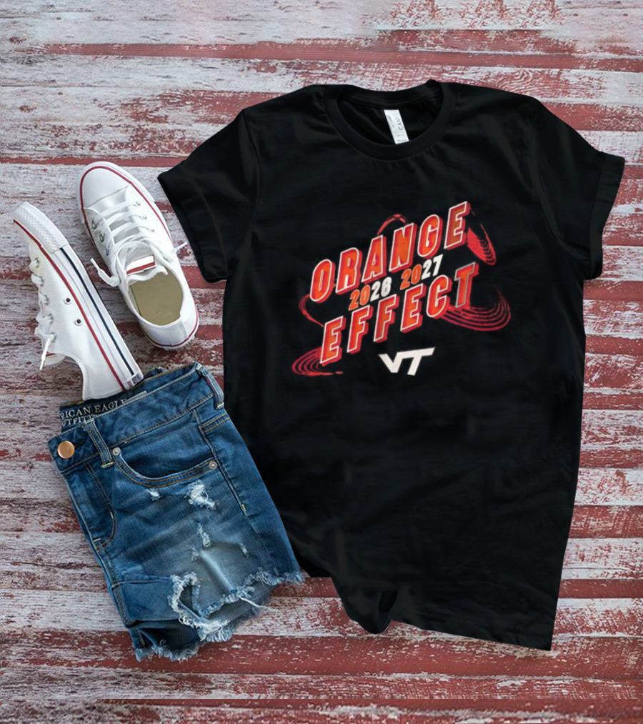 Virginia Tech Hokies Orange Effect 2026 2027 VT T-Shirt
