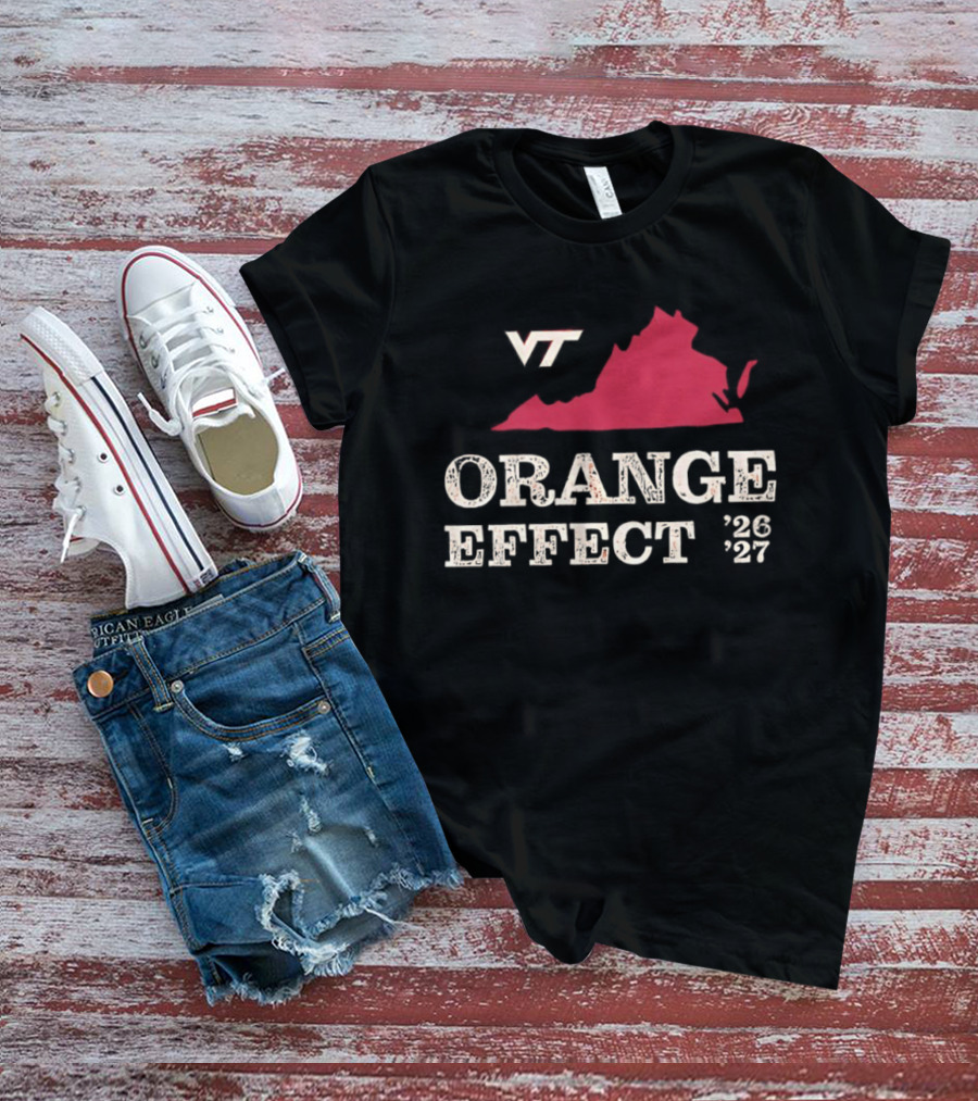 VT Hokies Orange Effect Virginia 2026 2027 T-Shirt