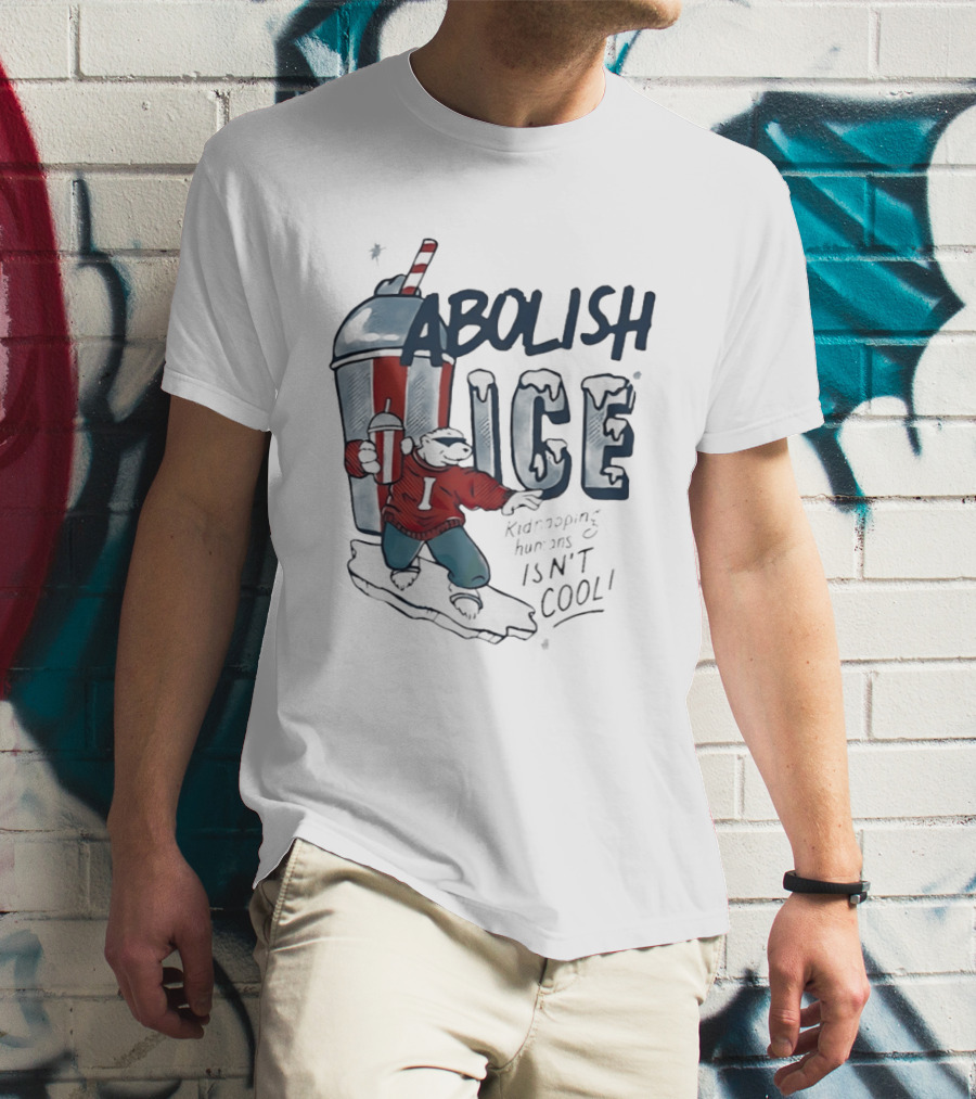 Abolish ICE Polar Bear With Soda Kidnapping Humans Isn't T-Shirt