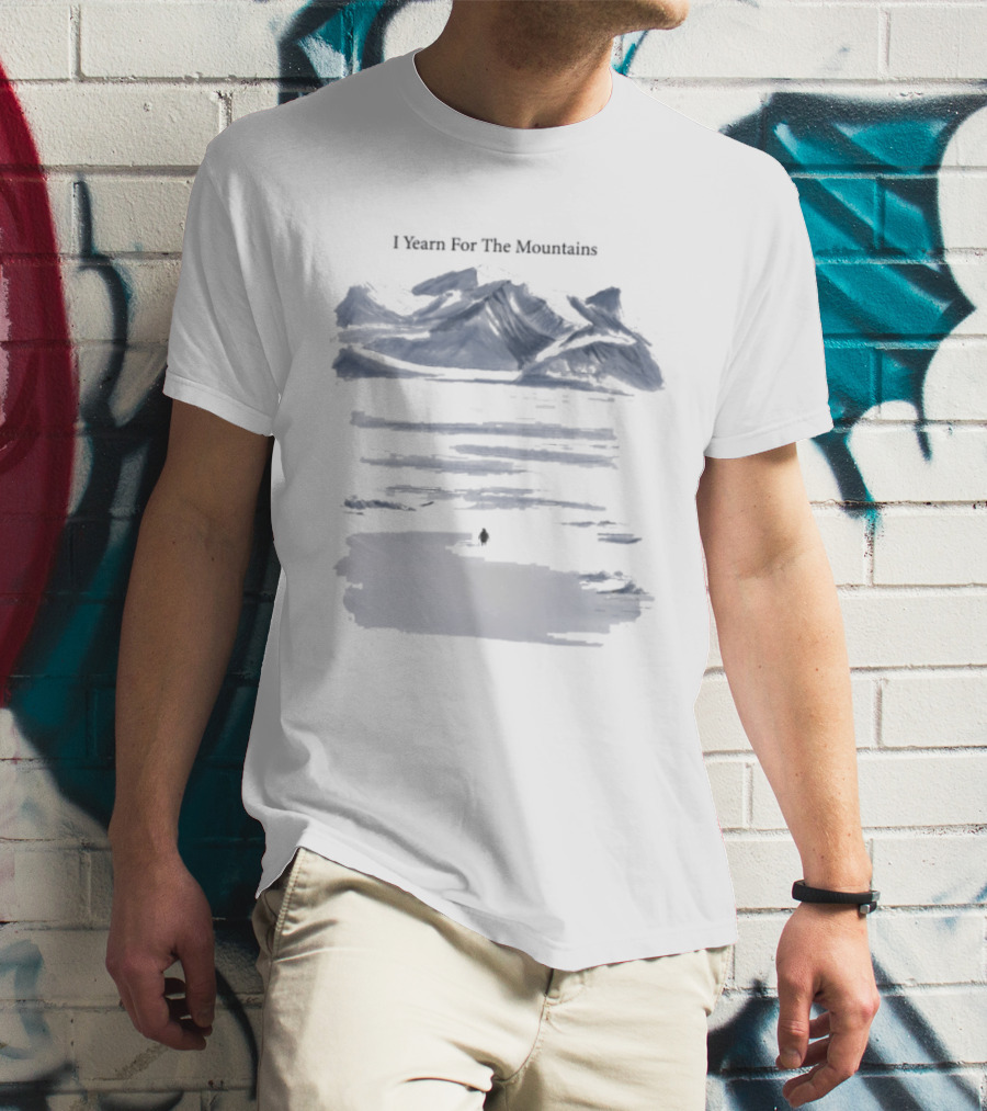 I Yearn For The Mountains Lonely Nihilistic Penguin Adventure T-Shirt