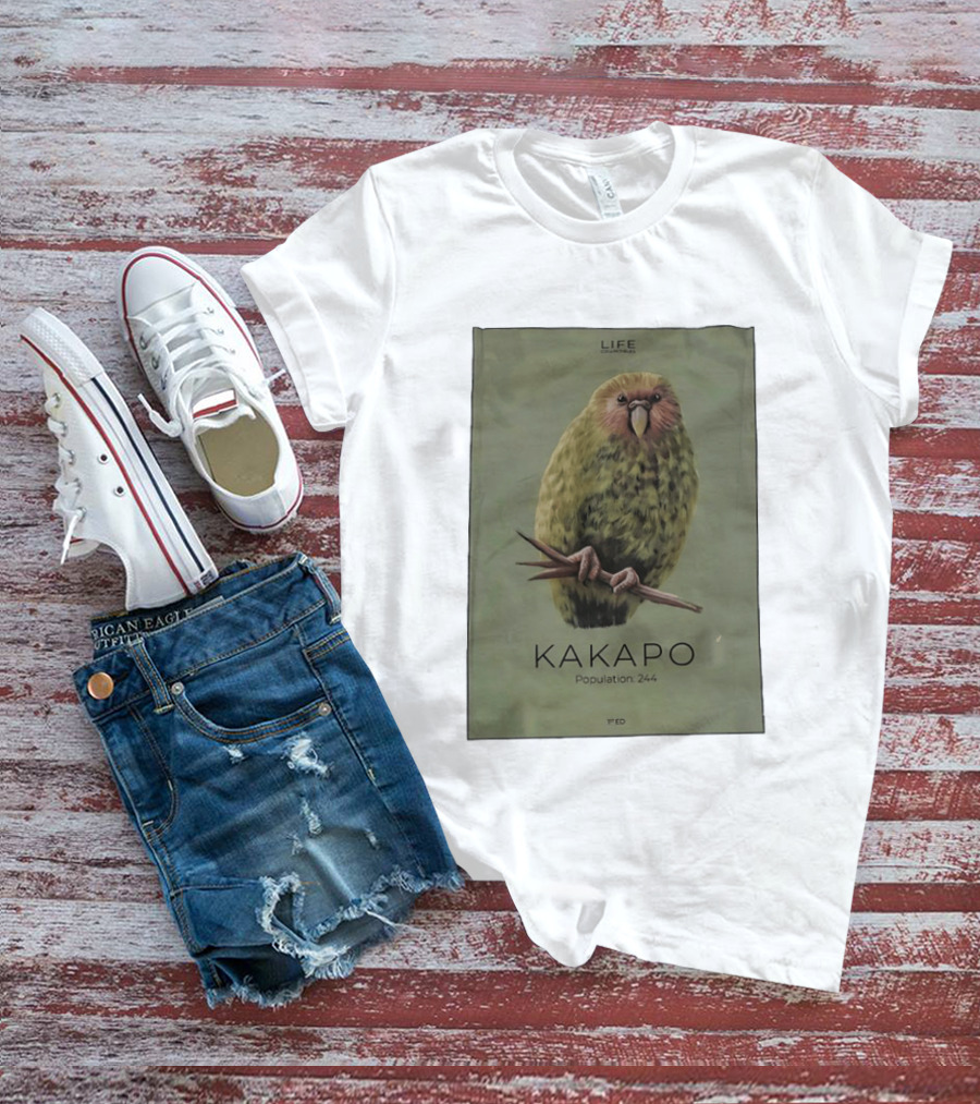 Life Conservation Kakapo Population 244 1st Edition T-Shirt